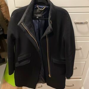 J. Crew Cocoon Coat sz 4 Tall (gold color zipper)